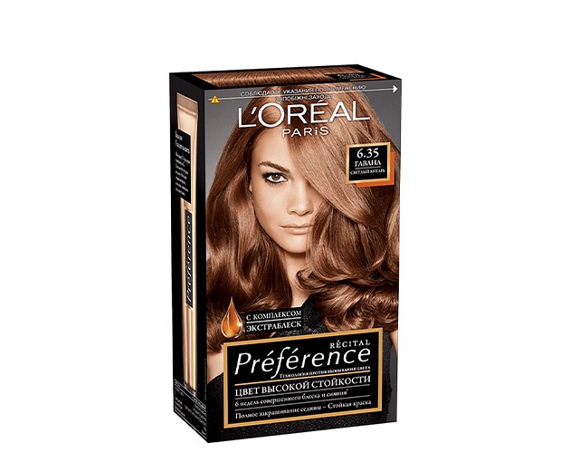 Loreal Paris Preference თმის საღებავი N6.35 